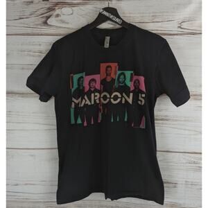 Maroon 5 North America Tour 2013 Concert Tee Black Shirt Sz Medium